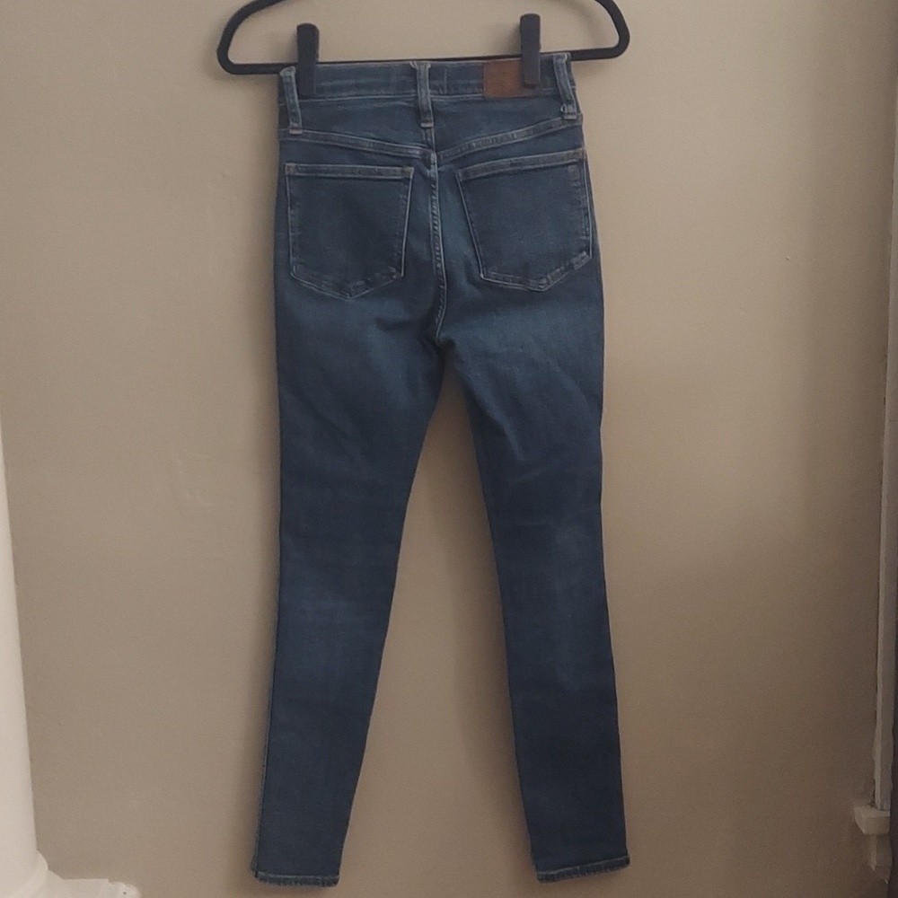MADEWELL 10in High-Rise Medium Wash Skinny Jeans 24 - Picture 12 of 15